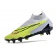 Nike Phantom- GX Elite DF Link SG Anti Clog Green LightPurple Red Black High-top Footballboots For Men