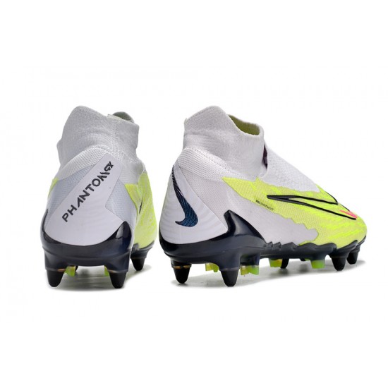 Nike Phantom- GX Elite DF Link SG Anti Clog Green LightPurple Red Black High-top Footballboots For Men