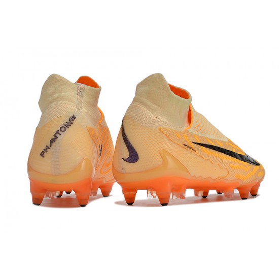 Nike Phantom- GX Elite DF Link SG Anti Clog Orange Fuchsia Blank High-top Footballboots For Men