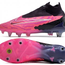 Nike Phantom- GX Elite DF Link SG Anti Clog Pink Black White High-top Footballboots For Men 