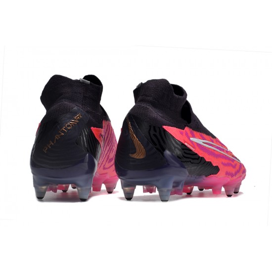 Nike Phantom- GX Elite DF Link SG Anti Clog Pink Black White High-top Footballboots For Men