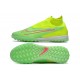 Nike Phantom GX Elite DF Link TF Green Yellow HIge-top Footballboots For Men