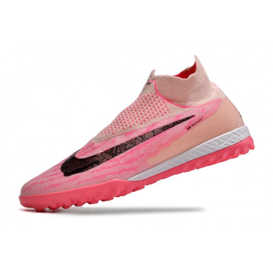 Nike Phantom GX Elite DF Link TF Pink Black HIge-top Footballboots For Men