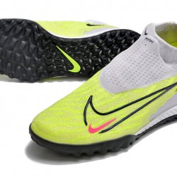 Nike Phantom GX Elite DF Link TF White Yellow Black HIge-top Footballboots For Men 