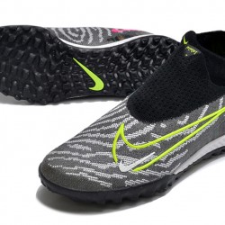 Nike Phantom GX Elite DF Link TF Yellow Gray Black HIge-top Footballboots For Men 