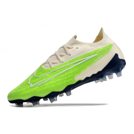 Nike Phantom GX Elite FG Beige Green Low-top Footballboots For Men