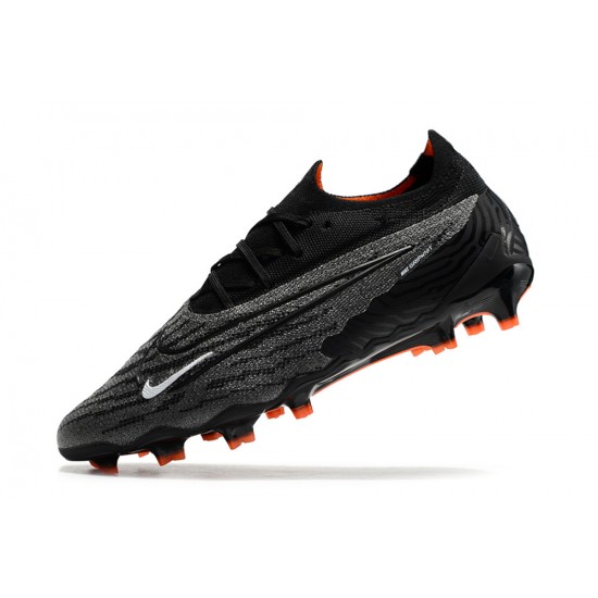 Nike Phantom GX Elite FG Black Gray Orange Footballboots For Men