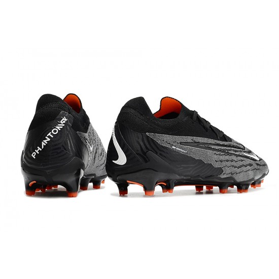 Nike Phantom GX Elite FG Black Gray Orange Footballboots For Men