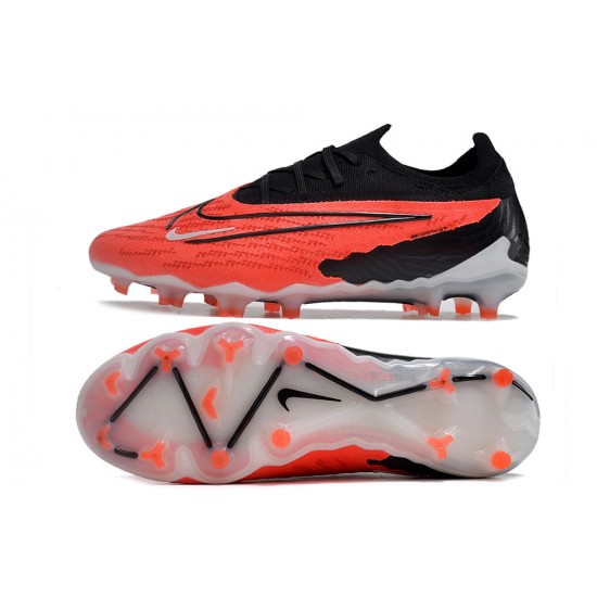 Nike Phantom GX Elite FG Black Orange Low-top Footballboots For Men