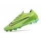 Nike Phantom GX Elite FG Black Pink Green Low-top Footballboots For Men