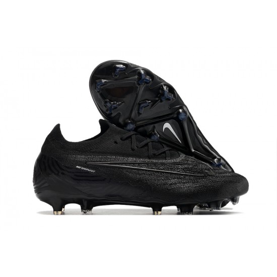 Nike Phantom GX Elite FG Black White Low-top Footballboots For Men