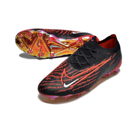 Nike Phantom GX Elite FG Black White Orange Low-top Footballboots For Men