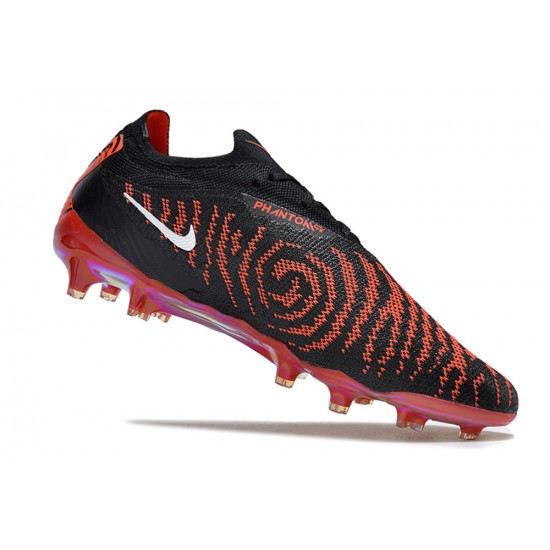 Nike Phantom GX Elite FG Black White Orange Low-top Footballboots For Men