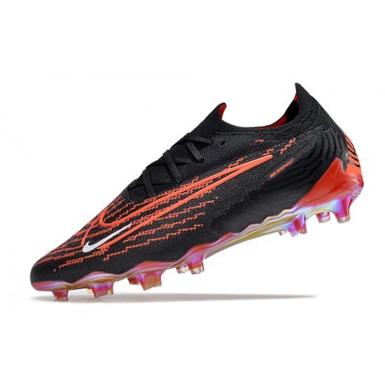 Nike Phantom GX Elite FG Black White Orange Low-top Footballboots For Men