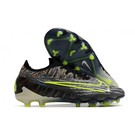 Nike Phantom GX Elite FG Gray Muiti Green Low-top Footballboots For Men