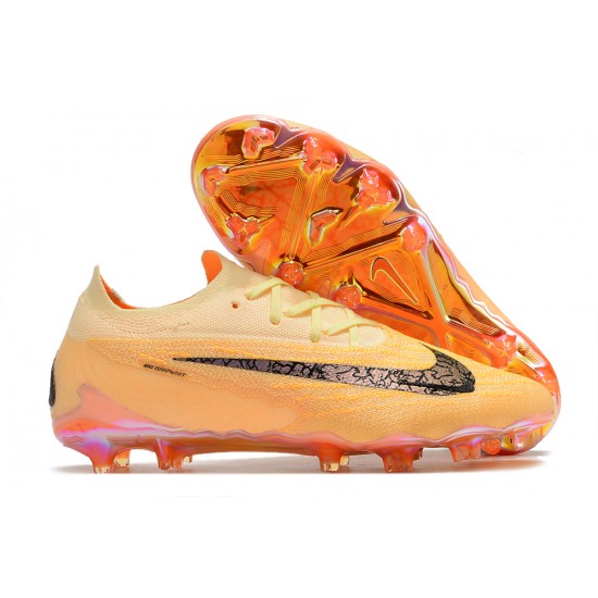 Nike Phantom GX Elite FG Orange Black Low-top Footballboots For Men