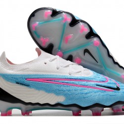 Nike Phantom GX Elite FG White Blue Pink Footballboots For Men 