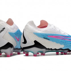 Nike Phantom GX Elite FG White Blue Pink Footballboots For Men 