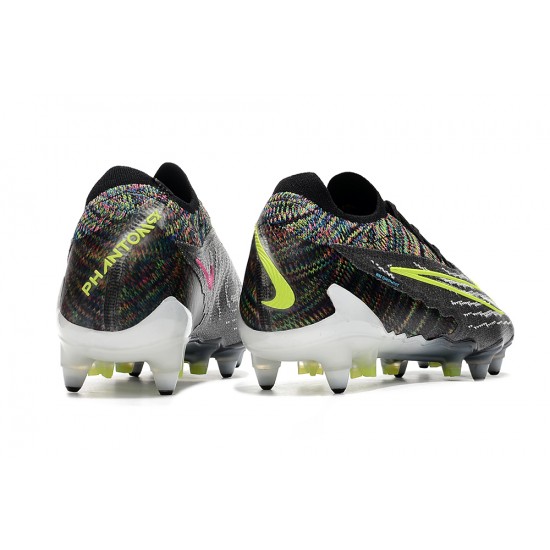 Nike Phantom GX Elite Link PRO SG Anti Clog Blank Gray Yelloe Low-top Footballboots For Men