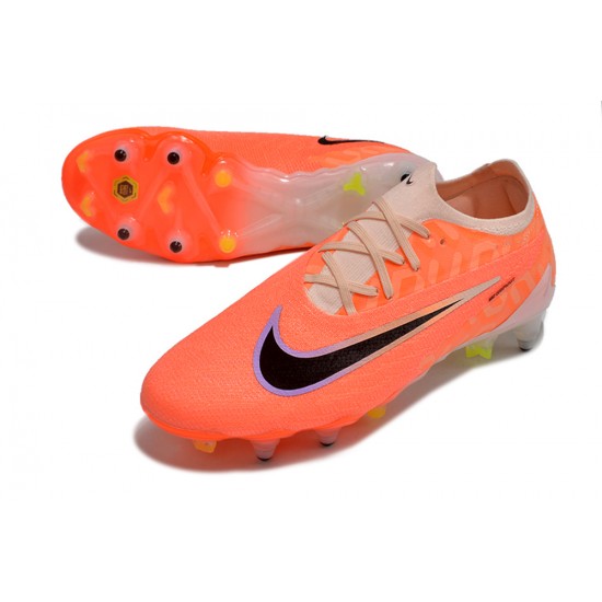 Nike Phantom GX Elite Link PRO SG Anti Clog Orange Fuchsia Black Low-top Footballboots For Men