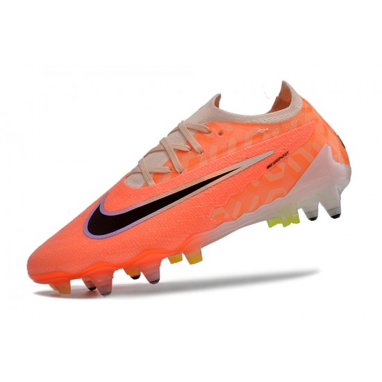 Nike Phantom GX Elite Link PRO SG Anti Clog Orange Fuchsia Black Low-top Footballboots For Men