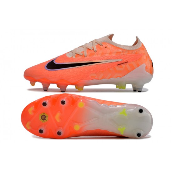 Nike Phantom GX Elite Link PRO SG Anti Clog Orange Fuchsia Black Low-top Footballboots For Men