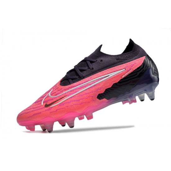 Nike Phantom GX Elite Link PRO SG Anti Clog Pink Black Low-top Footballboots For Men