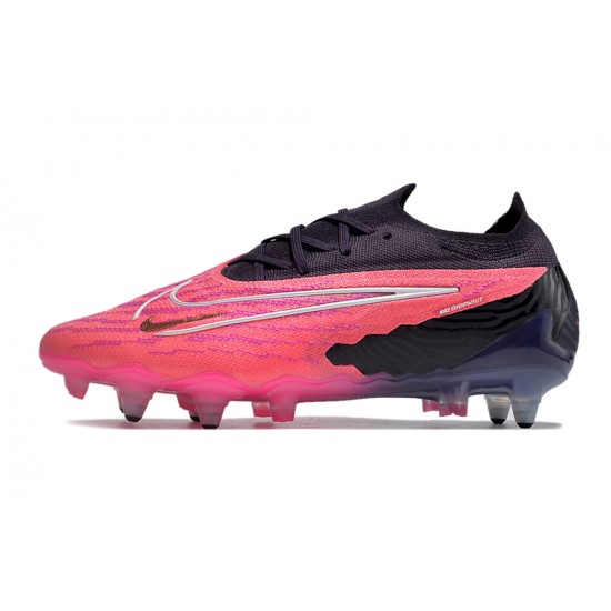 Nike Phantom GX Elite Link PRO SG Anti Clog Pink Black Low-top Footballboots For Men