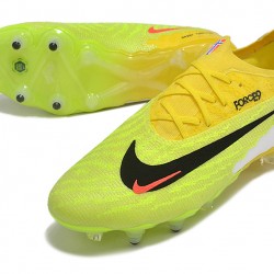 Nike Phantom GX Elite Link PRO SG Anti Clog Yelloe Green Black Low-top Footballboots For Men 