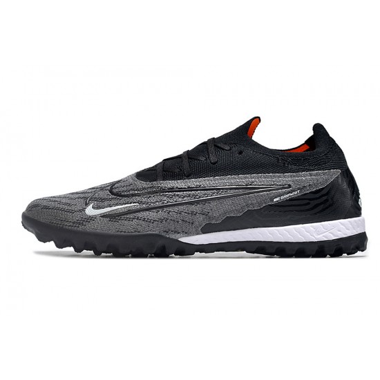 Nike Phantom GX Elite TF Gray Orange Blank White Low-top Footballboots For Men