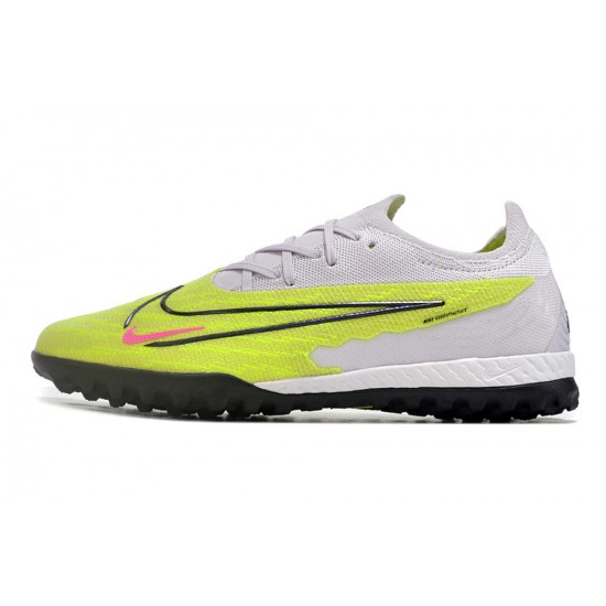 Nike Phantom GX Elite TF LightPurple Green Blank Low-top Footballboots For Men