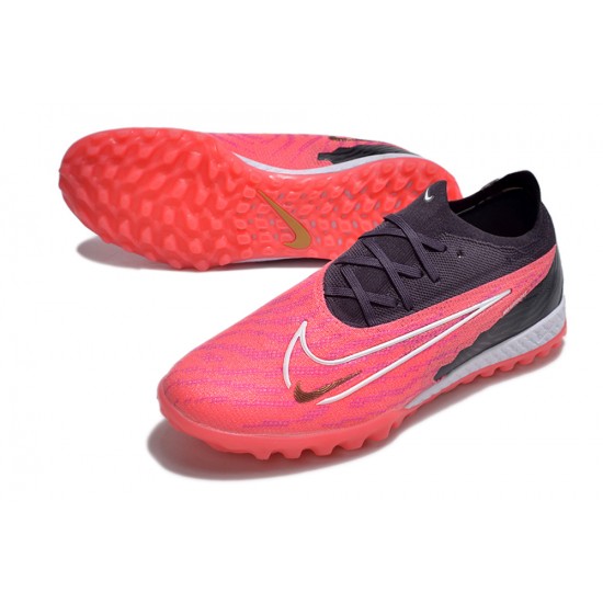 Nike Phantom GX Elite TF Pink Blank Red Low-top Footballboots For Men