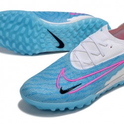 Nike Phantom GX Elite TF Pink Blue White Low-top Footballboots For Men 