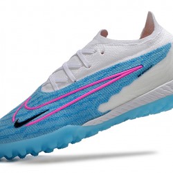 Nike Phantom GX Elite TF Pink Blue White Low-top Footballboots For Men 