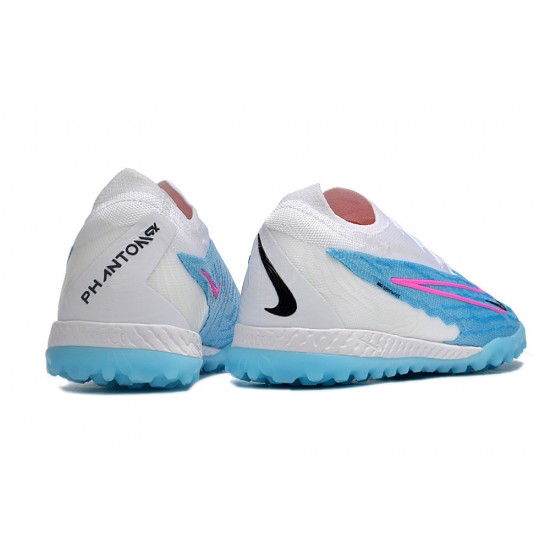 Nike Phantom GX Elite TF Pink Blue White Low-top Footballboots For Men