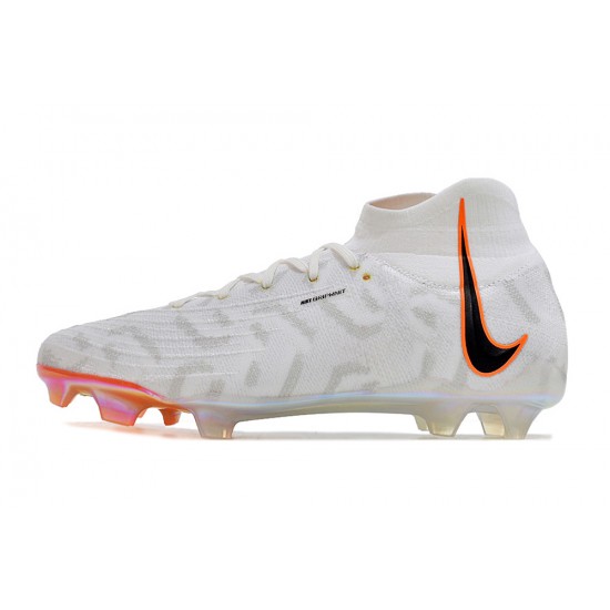 Nike Phantom Luna Elite NU FG Deepwine White Black Blue High-top Footballboots For Men