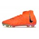 Nike Phantom Luna Elite NU FG Green Orange Black High-top Footballboots For Men