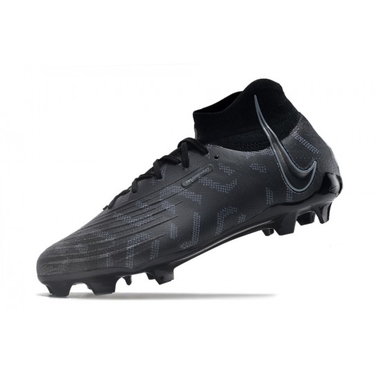 Nike Phantom Luna Elite NU FG White Gray Black High-top Footballboots For Men