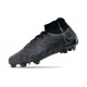 Nike Phantom Luna Elite NU FG White Gray Black High-top Footballboots For Men