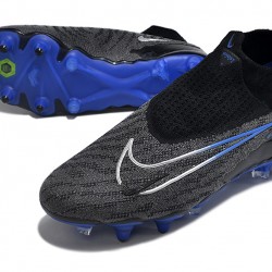 Nike Phantom- GX Elite DF Link SG Anti Clog Black Blue White High-top Footballboots For Men 