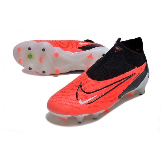 Nike Phantom- GX Elite DF Link SG Anti Clog Black Orange High-top Footballboots For Men