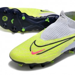 Nike Phantom- GX Elite DF Link SG Anti Clog Green LightPurple Red Black High-top Footballboots For Men 