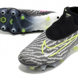 Nike Phantom- GX Elite DF Link SG Anti Clog Mixtz Gray Yellow Black High-top Footballboots For Men 