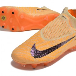 Nike Phantom- GX Elite DF Link SG Anti Clog Orange Fuchsia Blank High-top Footballboots For Men 