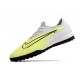 Nike React Phantom GX Pro TF Black LightPurple Yellow Low-top Footballboots For Men