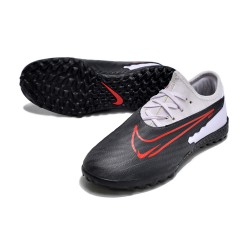 Nike React Phantom GX Pro TF Black Red LightPurple Low-top Footballboots For Men 