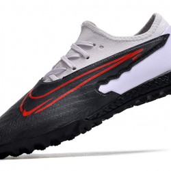 Nike React Phantom GX Pro TF Black Red LightPurple Low-top Footballboots For Men 