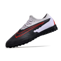 Nike React Phantom GX Pro TF Black Red LightPurple Low-top Footballboots For Men 