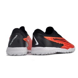 Nike React Phantom GX Pro TF Black White Orang Low-top Footballboots For Men 