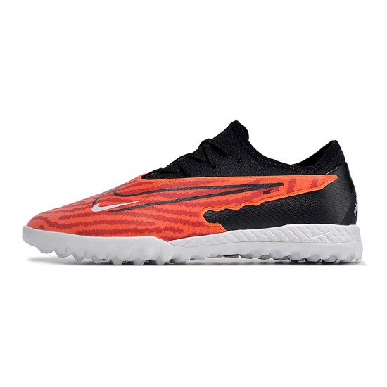 Nike React Phantom GX Pro TF Black White Orang Low-top Footballboots For Men